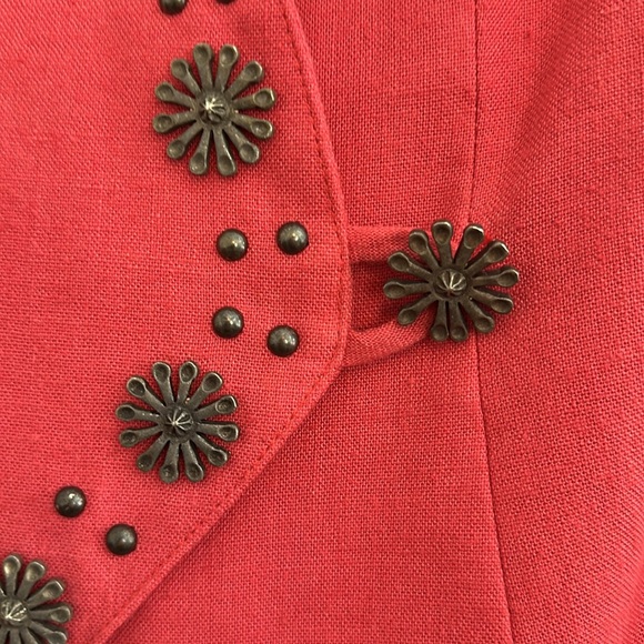 Ladies Double D (DD) Ranch Wear Coral Fitted Jacket and Maxi Broom Skirt - Sz M - Picture 5 of 14